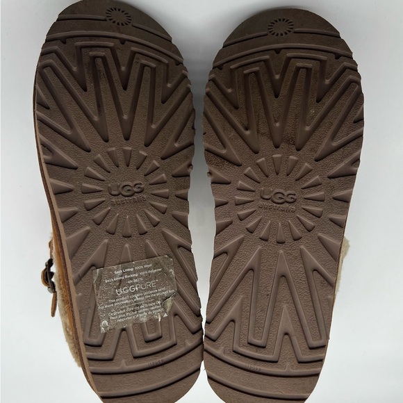 Ugg Brown Suede Boots w/Sherling - EXCELLENT CONDITION - Size 10 - Picture 6 of 7